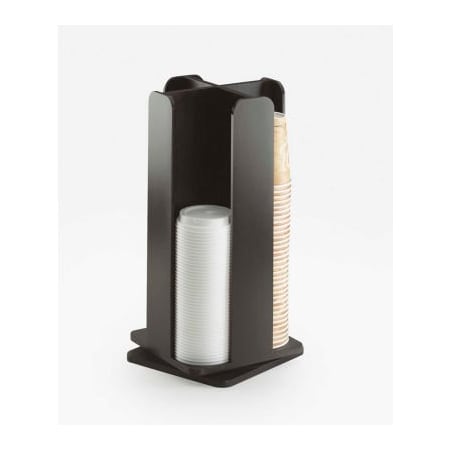 Cal-Mil Cal-Mil 378-96 Midnight Revolving Cup / Lid Organizer 8-1/4"W x 8-1/4"D x 18"H 378-96